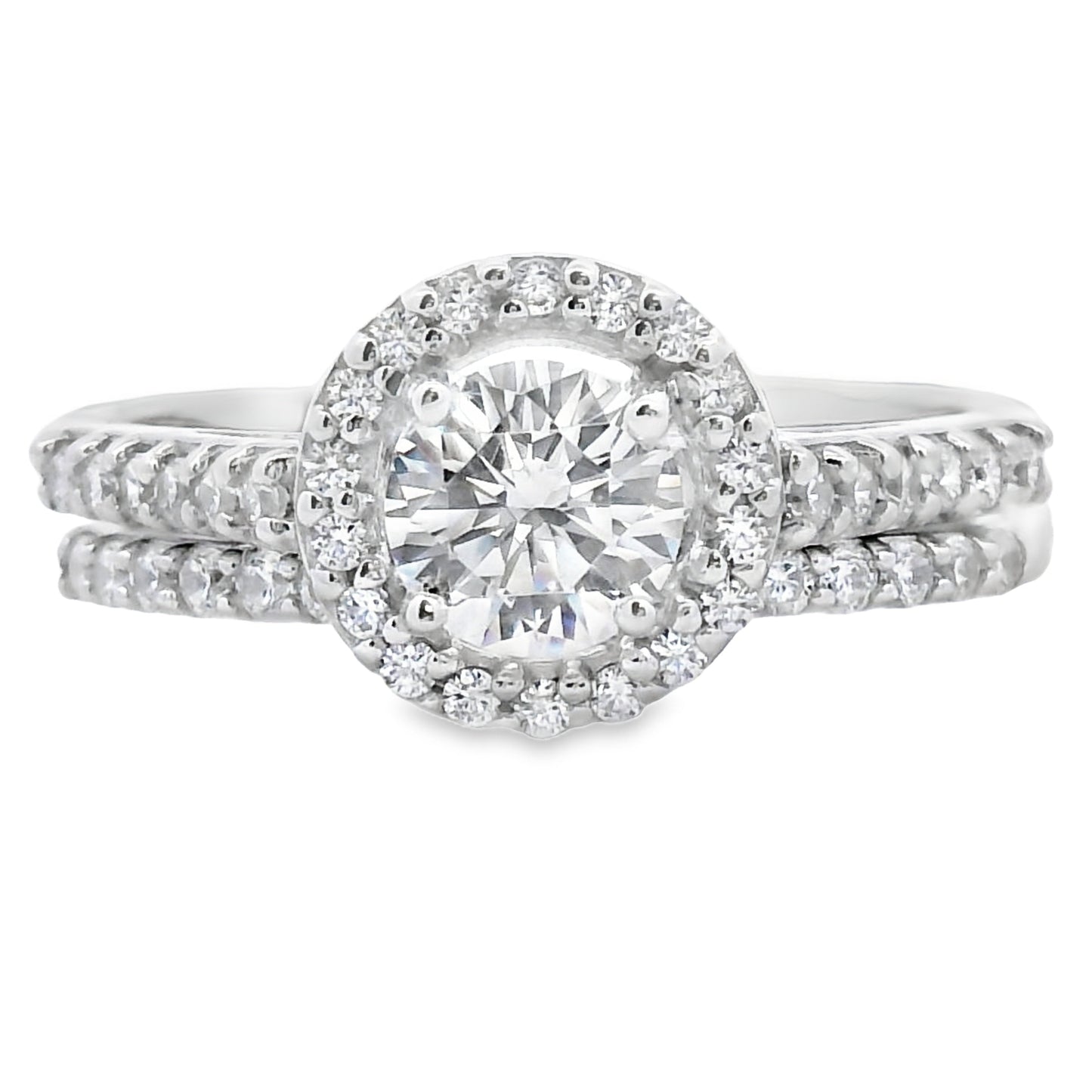 Bague de fiançailles en zircon cubique naturel en argent sterling