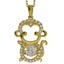 Colgante de Baile de Plata y CZ Genuine