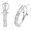 1.00ct Lab Grown Diamond Hoop Earrings in 14KT White Gold