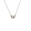 .12ct Pendentif Émeraude et Diamant en Or Blanc 14KT