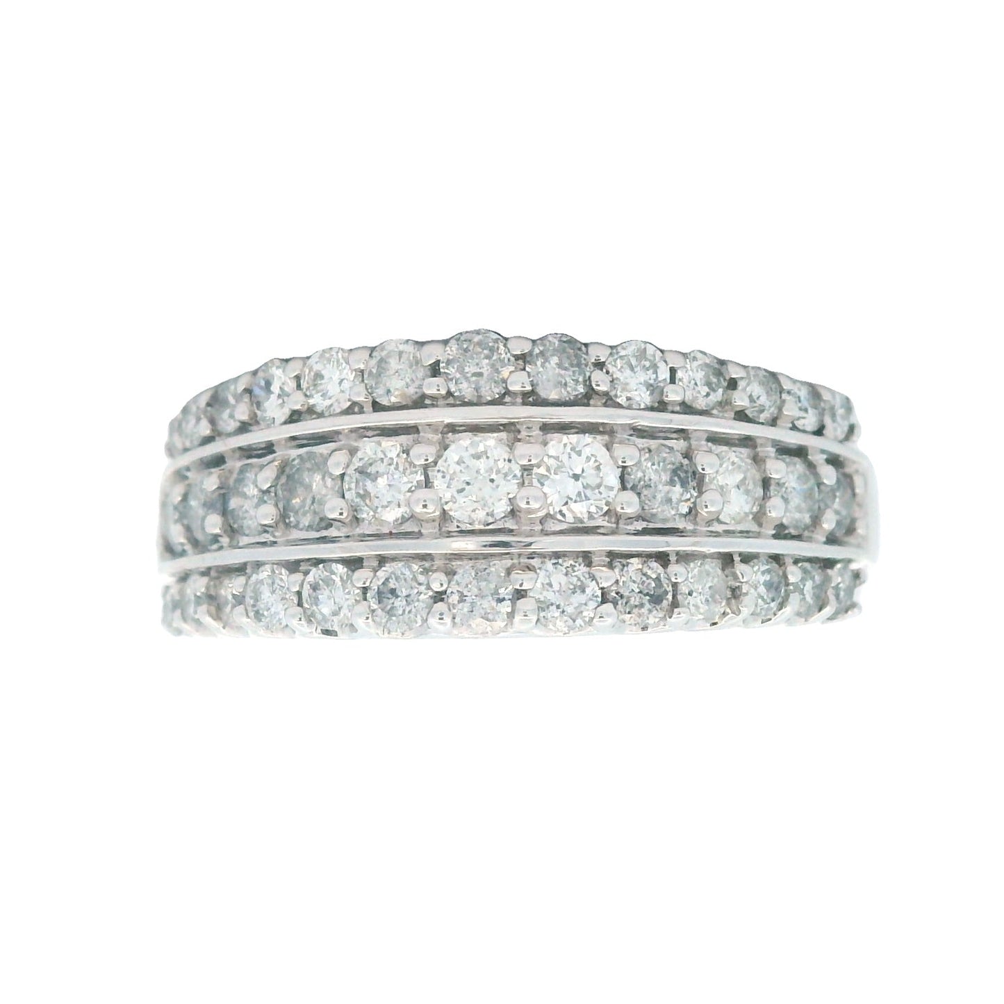 Bague de mariage en diamant de 1,00 ct en or blanc 10KT
