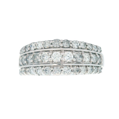 Bague de mariage en diamant de 1,00 ct en or blanc 10KT