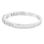 Bague de mariage en diamant de 0,25 ct en or blanc 14KT