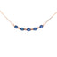 .73ct Sapphire Diamond Pendant in 10KT Rose Gold