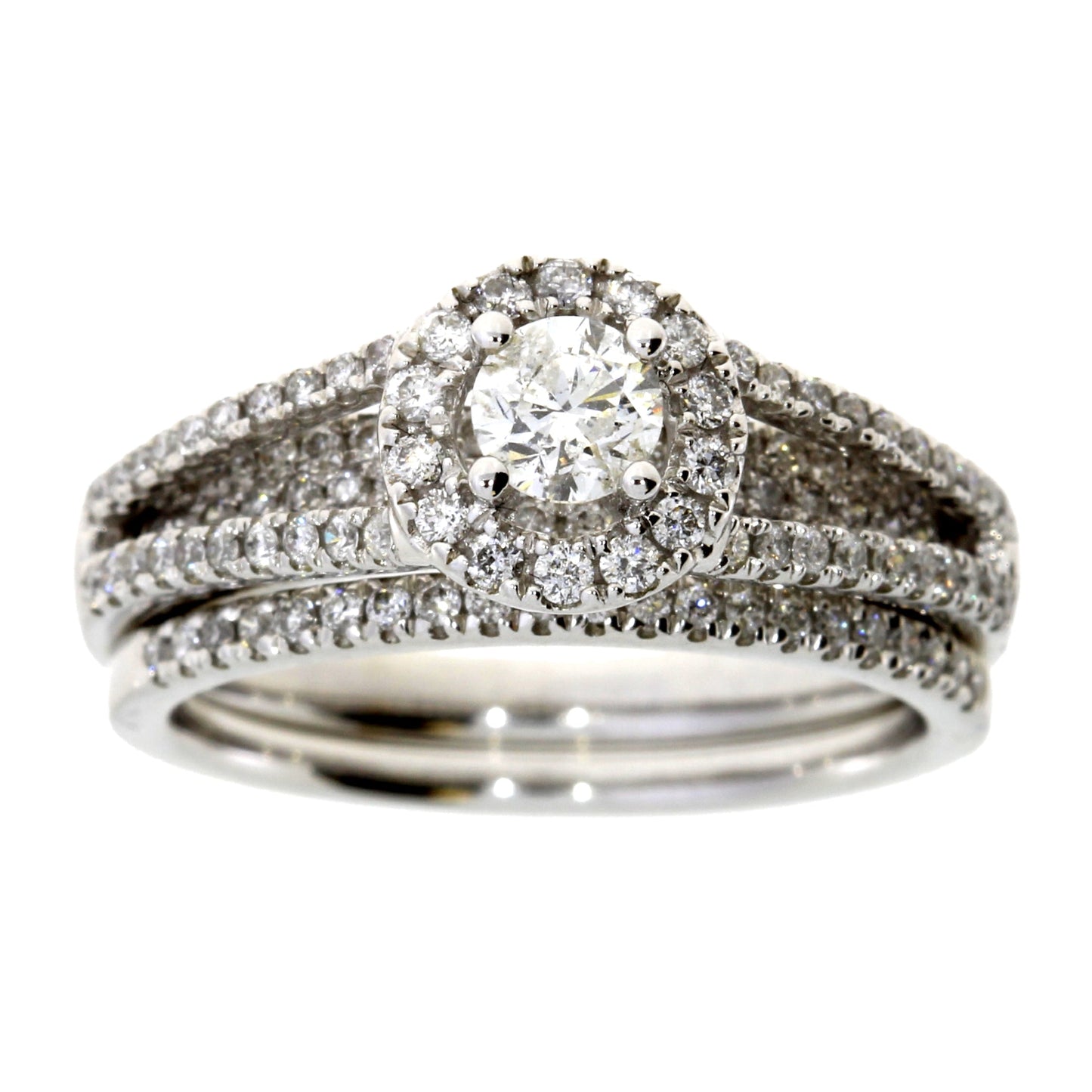 1.00ct Diamond Engagement Ring Set in 14KT White Gold