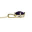 Amethyst Diamond Fashion Pendant in 10KT Yellow Gold