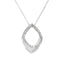 Colgante de Moda de Diamante Genuino en Plata de Ley