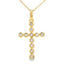 .15ct Diamond Cross Pendant in 14KT Yellow Gold