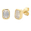 Boucles d'oreilles en moissanite véritable en argent sterling