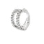 Arete de oreja de diamante natural de 0.25 ct en oro blanco de 14KT