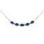 Pendentif de mode en diamant saphir en or jaune 10KT