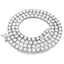 39.98ct Moissanite Tennis Necklace in Sterling Silver