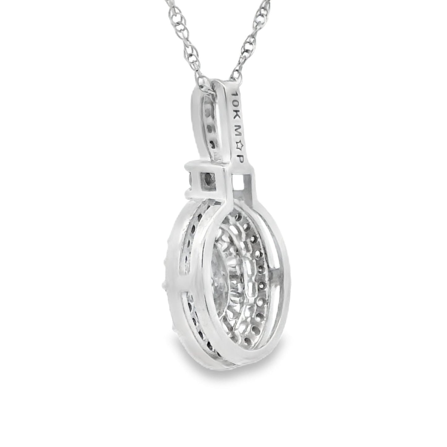 Genuine .25ct Diamond Fashion Pendant in 10KT White Gold