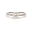 Bague de fiançailles en argent sterling avec moissanite naturel de 0,88 ct