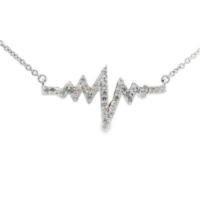 Pendentif de mode en diamant véritable de 0,17 ct en argent sterling
