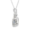 .66ct Pendentif en Saphir et Diamant en Or Blanc 10KT