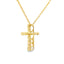 .12ct Colgante de Cruz de Diamante en Oro Amarillo de 10KT