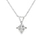 Natural .40ct Lab Grown Diamond Pendant in 14KT White Gold
