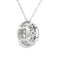 Colgante de moda de diamante genuino de 0.50 ct en oro blanco de 10KT