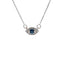 .14ct Sapphire Diamond Pendant in 14KT White Gold