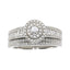 Bague de fiançailles en zircon cubique naturel en argent sterling