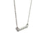 Pendentif de mode en diamant véritable de 0,05 ct en or blanc 14KT