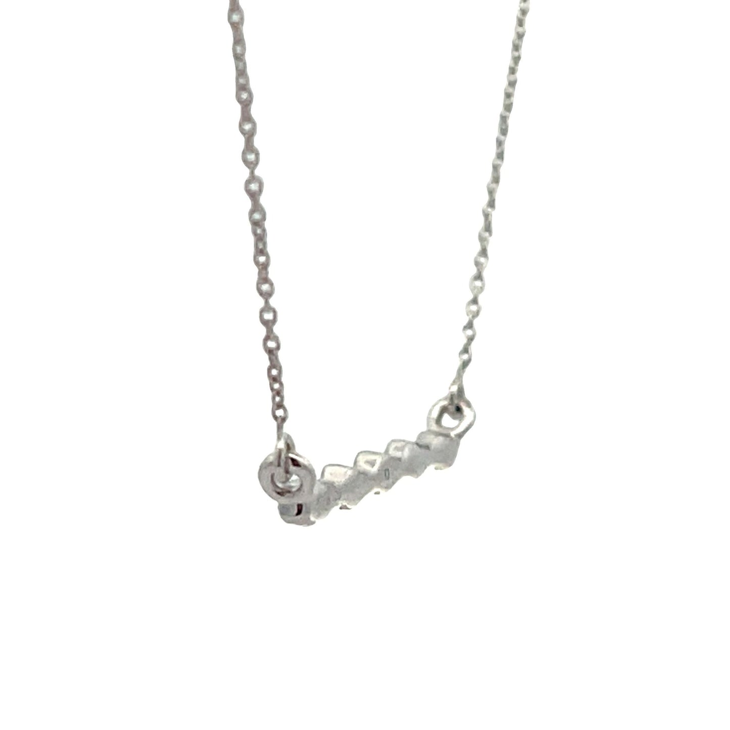 Pendentif de mode en diamant véritable de 0,05 ct en or blanc 14KT