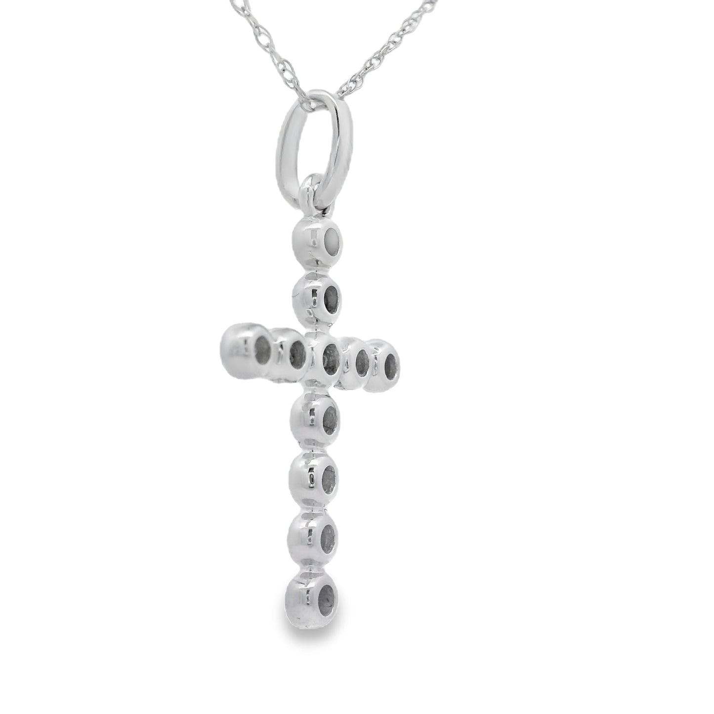 .20ct Diamond Cross Pendant in 14KT White Gold