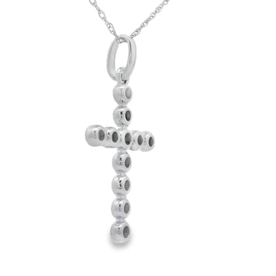 .20ct Diamond Cross Pendant in 14KT White Gold