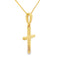 .08ct Diamond Cross Pendant in 10KT Yellow Gold