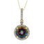 Mystic Fire Topaz Pendant in 14KT Yellow Gold