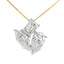 Pendentif en diamant cultivé en laboratoire en or jaune 14KT