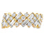 Anillo de Banda de Moda con Diamante Creado en Laboratorio de Oro Amarillo de 14KT