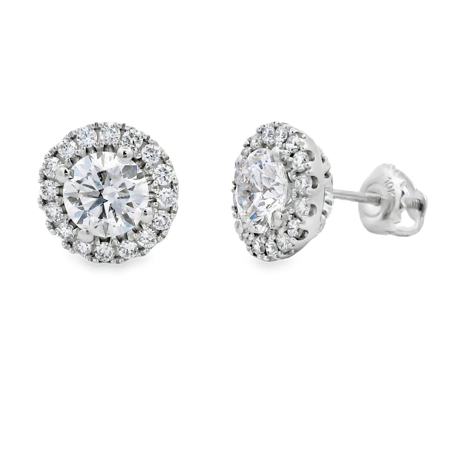 2.00ct Lab Grown Diamond Stud Earrings in 10KT White Gold