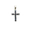 .21ct Sapphire Cross Pendant in 10KT White Gold