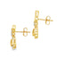 Boucles d'oreilles pendantes en diamant citrine de 0,48 ct en or jaune 10KT