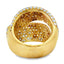 Bague en diamant véritable de 5,65 ct en or jaune 18KT