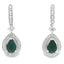 .84ct Onyx Diamond Dangle Earrings in 10KT White Gold