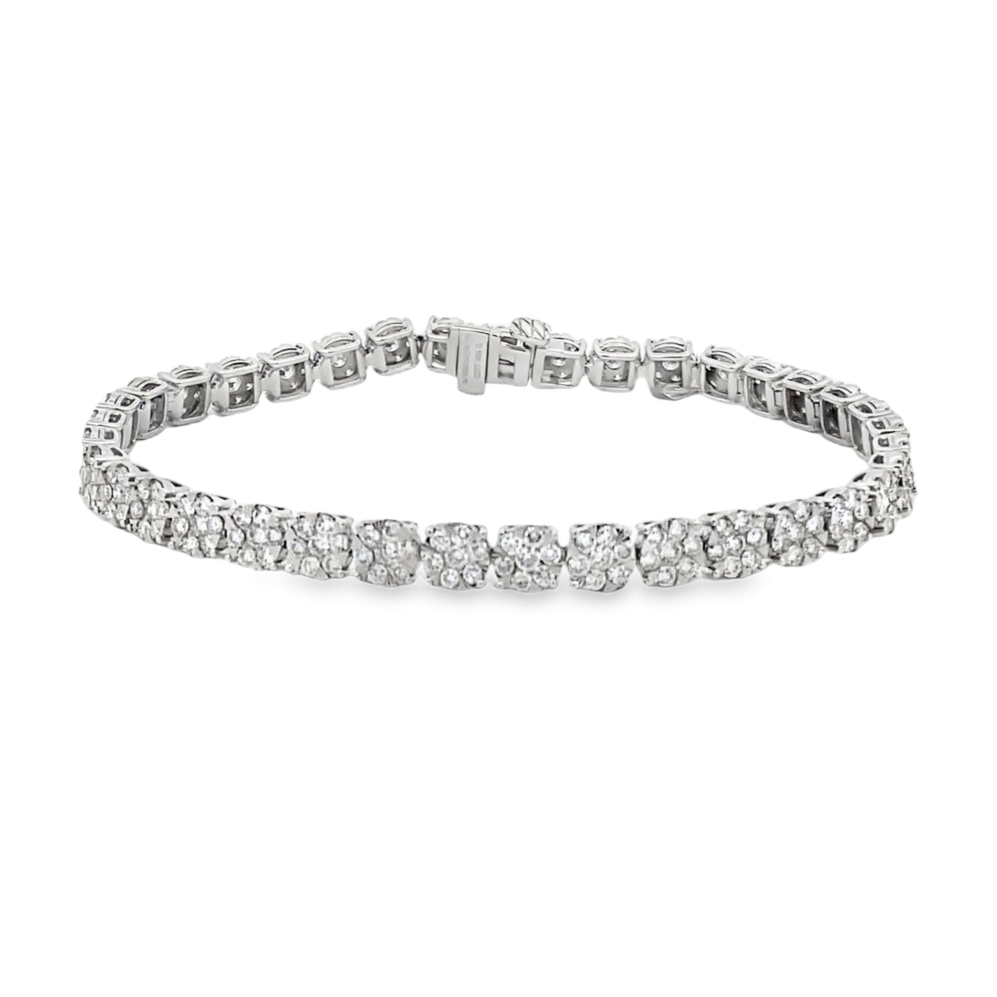 Lab Grown Diamond Tennis Bracelet in 10KT White Gold