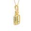 .58ct Colgante de Esmeralda y Diamante en Oro Amarillo de 10KT