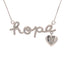 .30ct Pendentif en Diamant en Forme de Cœur en Argent Sterling