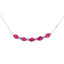.73ct Pendentif en Rubis et Diamants en Or Blanc 10KT