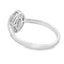 Natural .40ct Aquamarine Diamond Ring in 10KT White Gold
