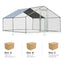 Large Walk-In Shade Cage Chicken Coop with Roof Cover - 13'
