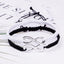 Bracelet en corde tressée ajustable signe infini fait main pour couples