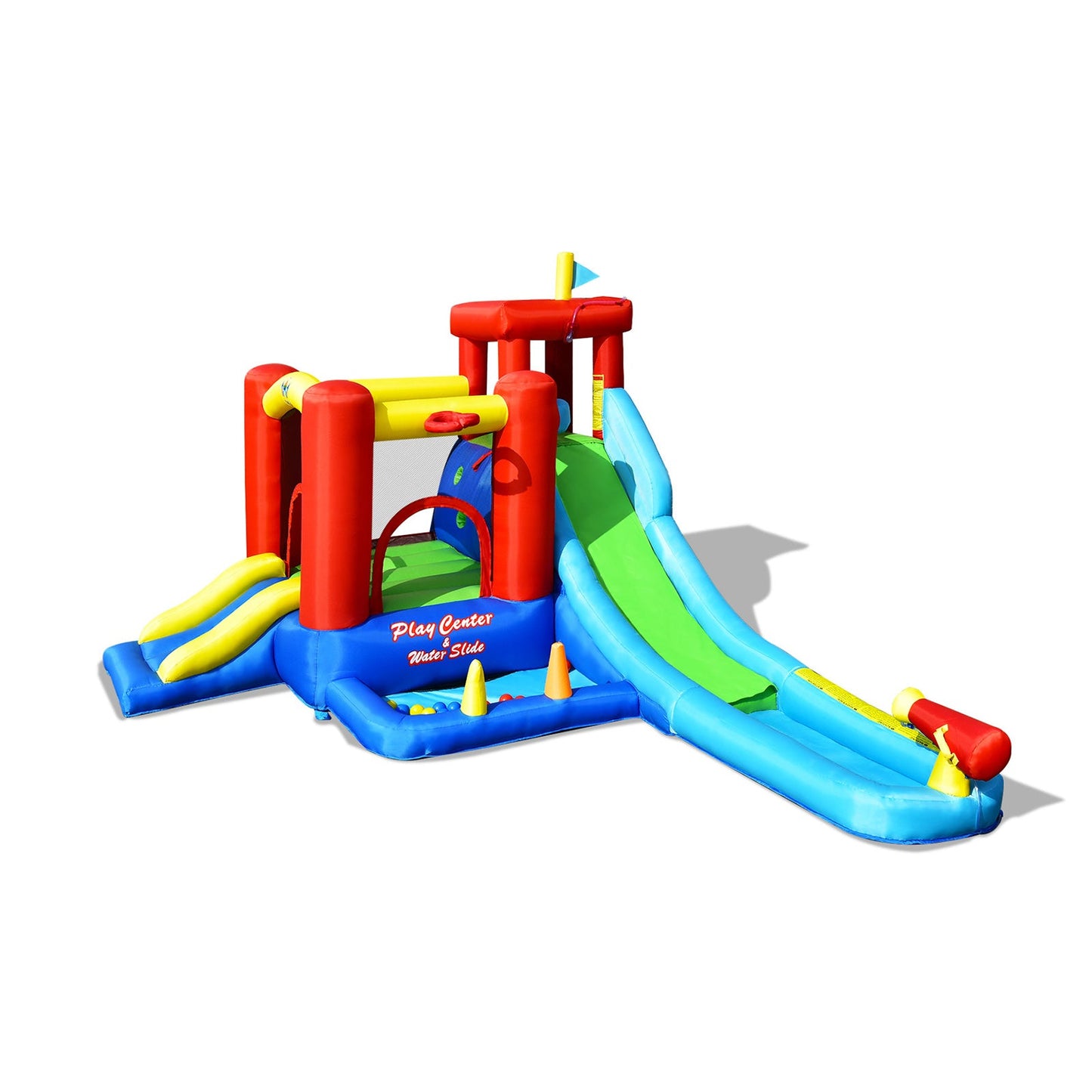 9-in-1 Inflatable Kids Water Slide Bounce House