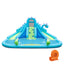 Toboggan Aquatique Gonflable avec Deux Glissières et Piscine à Éclaboussures