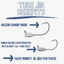 Reaction Tackle Lead Tube Jig Heads-10-Pack
