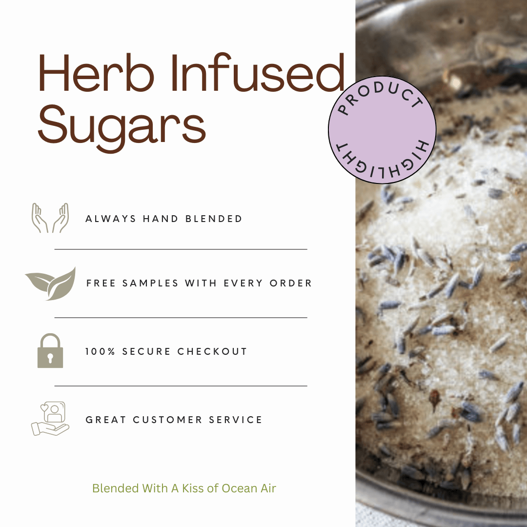 Juniper Apple Infused Artisan Culinary Sugar