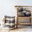 Panier de rangement africain en laine tissée Ingobozi